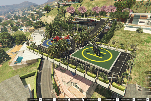 Safehouse Of Franklin ( large Parking with Park and 3 helipad, the house Interior  still Orignal )